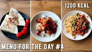 Menu for day #4: lavash with egg, basmati rice, mixed vegetables