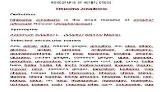 HERBAL MONOGRAPH