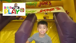 Indoor Giant Inflatable Slides and Bounce House for Kids robbiePlaytv