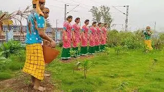 Santhali traditional folk dance statue  || Santhali tribe cultural dance #folk#indianculture