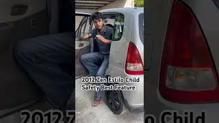 Zen Estilo 2012 Model Child Safety Feature //Zen Estilo Advance feature #shorts #knowledge #maruti