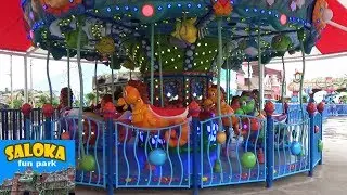 Melihat Wisata Saloka Theme Park - Mandi bola Naik Odong Komedi putar - Playground indoor & outdoor
