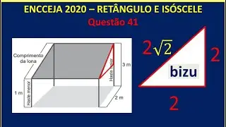 ENCCEJA 2020 - Matem&aacute;tica - Quest&atilde;o 41 - Teorema de Pit&aacute;goras