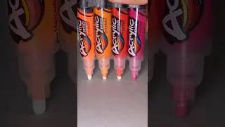 Activating Paint Markers! 🎨✨✍️ Warm Tones! 🔥 #artsupplies