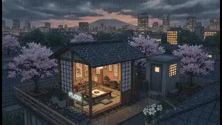 Late Night Concentration 🌸 Cozy Rain Lofi For Studying