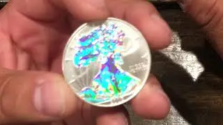 2005 American Silver Eagle with a Holographic Portrait and Relief