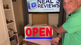 Lighted OPEN Sign Review & Unboxing    4K