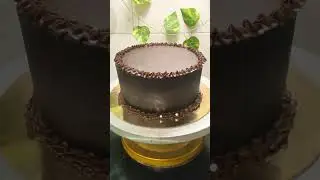 Simple Dates cake decoration with chocolate ganache | chocolate decorated cake | #nimschocofantasy