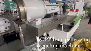 BOPP film pelletizing recycling machine(Retech machinery)