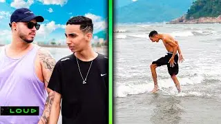 ELE VIU O MAR PELA PRIMEIRA VEZ!!