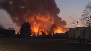 Video Shows Massive Structure Fire in Chicago Heights