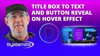 Divi Theme Title Box To Text And Button Reveal On Hover 👈👈👍