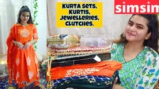 Simsim Kurtis/ Jewelleries / Clutchs haul  | SimSim haul | Simsim Online Shopping | #Simsim
