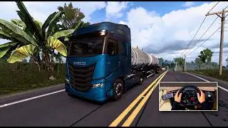 new iveco transport flammable cargo - euro truck simulator 2 - logitech g29