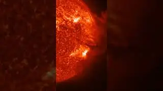 An explosive flare followed by an astounding gush of magnetized plasma  #astronomicalevent  #space