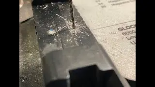 Drilling out failed GLOCK MOS PLATE