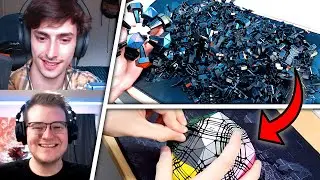 Talking with Nathan Wilson While Reassembling His Chaos Rhombic Triacontahedron Petaminx!
