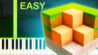 BLOCK CRAFT 3D THEME - EASY Piano Tutorial