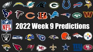 2022 NFL Week 9 Predictions