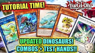 Yu-Gi-Oh! TUTORIAL TIME! UPDATED DINOSAURS! TEST HANDS + WALKTHROUGH!