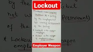 Lockout- Employer Weapon