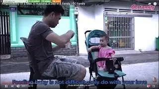 Dad Feeding Baby Daughter Porridge When Mom Busy | ỐC Family