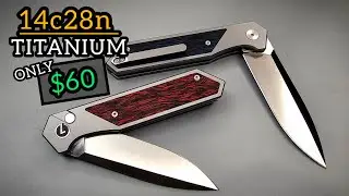 Killer Value Lothar Knife With TITANIUM and 14c28n Steel for ONLY $60