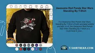 Awesome Red Panda Star Wars Standing By T-Shirt