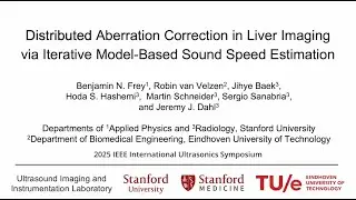Distributed Aberration Correction in Liver Imaging via Iterative Model-Based Sound Speed Estimation