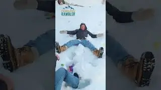 Making a Snow Angel in April? #easteractivities #eastereggshunt