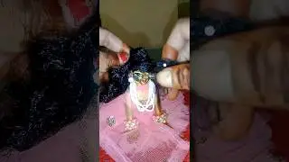 Radha Rani curly side hair new style🥰| Radha Rani shringar Janmashtami special💝