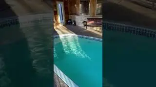 Deep Creek Lake Rental with  indoor pool   #deepcreeklake #familyretreat #luxurycabin #groupgetaway