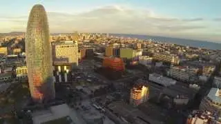 Drone Barcelona Skyline Distrito @22