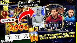 OMG! PACKED THEO HERNANDEZ, RONALDO, NEYMAR - OPENING 200x SERIE A TOTS TRIO PACKS |&nbsp;EAFC&nbsp;24&nbsp;#209 🔥