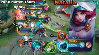 Natalia Monster Kill 😈 | Rank Match Team Fight | Mobile Legends
