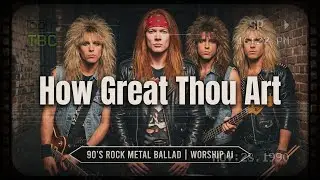 How Great Thou Art - 90&rsquo;s ROCK Metal Ballad | Worship AI