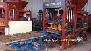 Color paver making machine hydraulic automatic zigzag paving brick machine test for customers