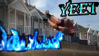 blindfolded double basketball sideflip meme variations