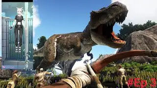 Vtuber JURÁSSICO:🦖 Ark Survival Evolver 🦖 #ep 3 indo para o local da base