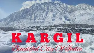 Beautiful Kargil City || Winter View During Snowfall ❤️❤️