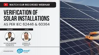 AUDIT OF SOLAR INSTALLATIONS as per IEC62446 & 60364