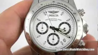 Invicta Watches   Men's 9211 Speedway Collection Stainless Steel Chronograph Watch