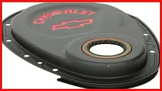 PROFORM Black Crinkle Paint Steel Timing Cover for Small Block Chevy &ndash; Reliable Fit and Durable Fini
