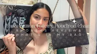 WHAT&rsquo;S IN MY LOUIS VUITTON TOILETRY POUCH ON CHAIN + REVIEW
