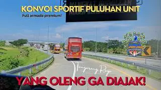 KONVOI BUS PREMIUM BEJEU B75 WAMOZZA VOLVO B11R | Jambore Nasional Bismania Community 2025 Madiun #2