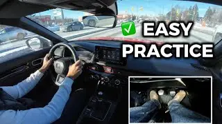 Follow Along Manual Driving Practice | POV + Pedal Cam 