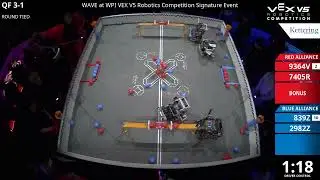 WAVE @WPI : Default Division - QF #3-1 - 9364V & 7405R vs 839Z & 2982Z - Auton + Driver