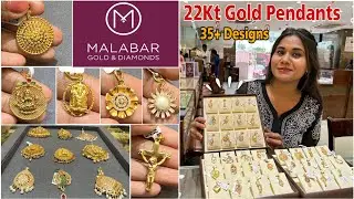 Malabar Gold Pendant Designs & Price💕| 22Kt Gold Pendant Designs Light Weight| Gold Pendant Designs