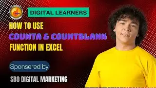How to Use CountA and CountBlank Function in Excel | #countblank | #sbo | #sbotvm | #workfromhome