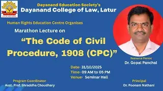 Marathon Lecture On